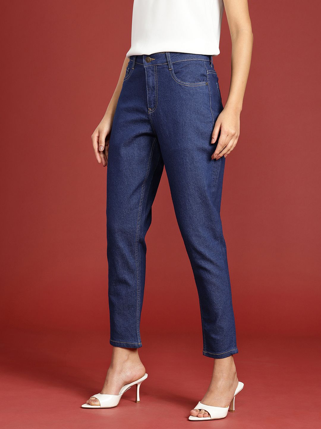 all about you Women Mom Fit High-Rise Stretchable Jeans