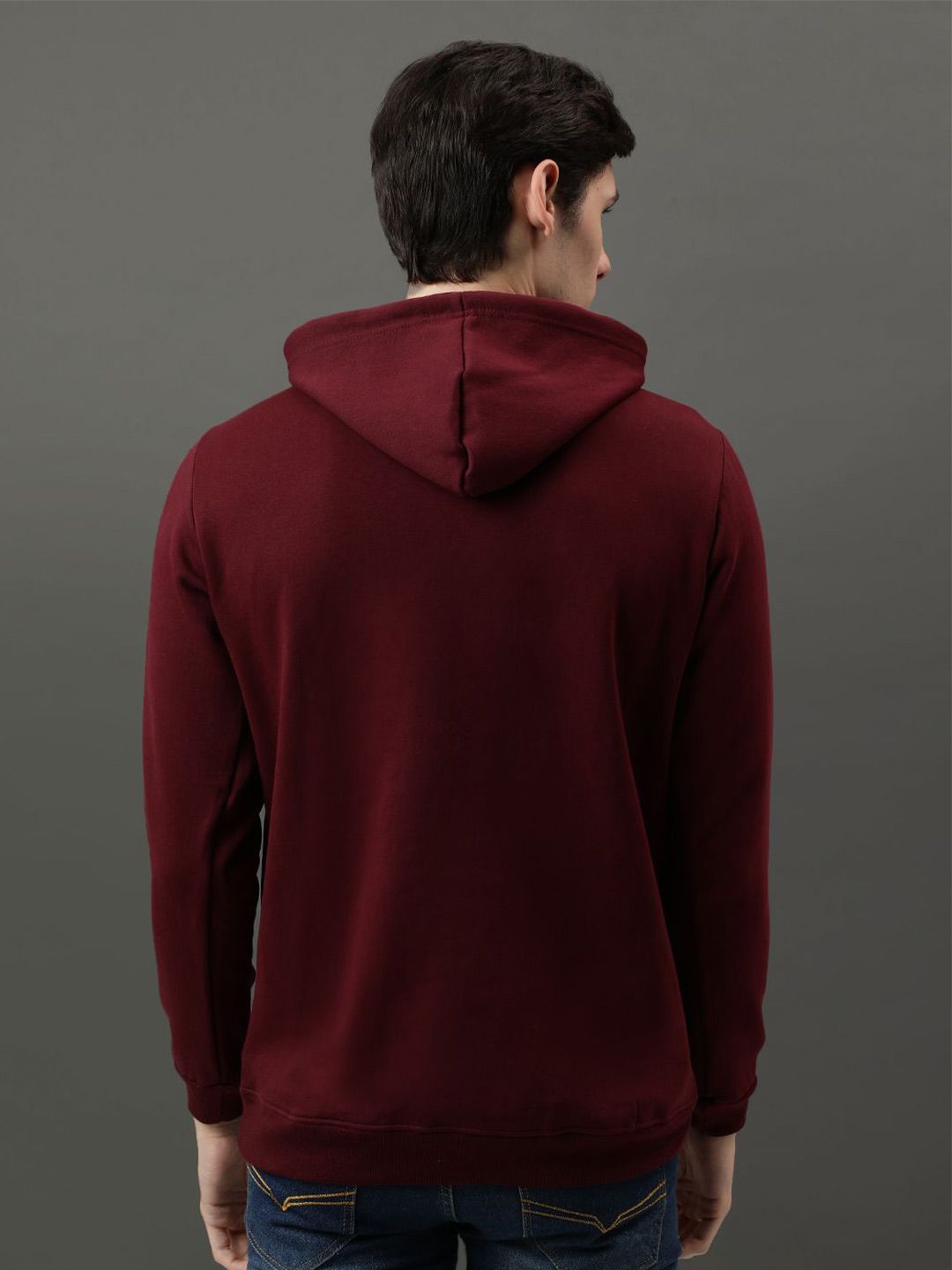 ADRO Men Printed Hooded Sweatshirt