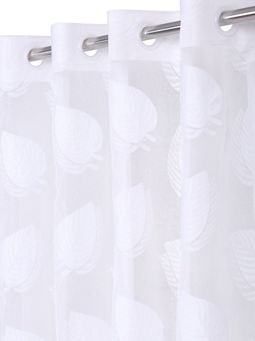 HOSTA HOMES White Floral Long Door Curtain