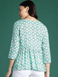 DressBerry Geometric Print A-line Top