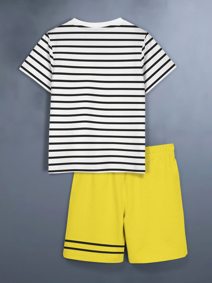 HELLCAT Boys Pack Of 2 Printed T-shirt With Shorts