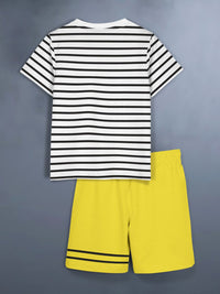 HELLCAT Boys Pack Of 2 Printed T-shirt With Shorts