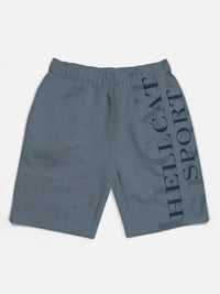 HELLCAT Boys Pack Of 3 Mid-Rise Typography Printed Cotton Shorts