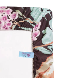 Myntra Elegant Homes Bunga-bunga Berbilang Warna 400 TC Cadar King dengan 2 Sarung Bantal