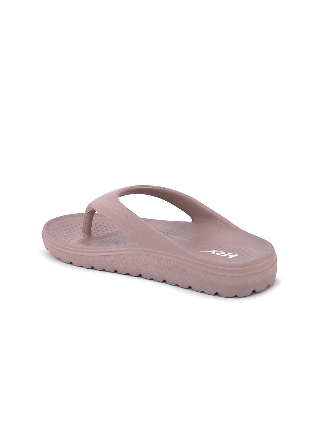 HRX by Hrithik Roshan Women Peach-Coloured Rubber Thong Flip-Flops
