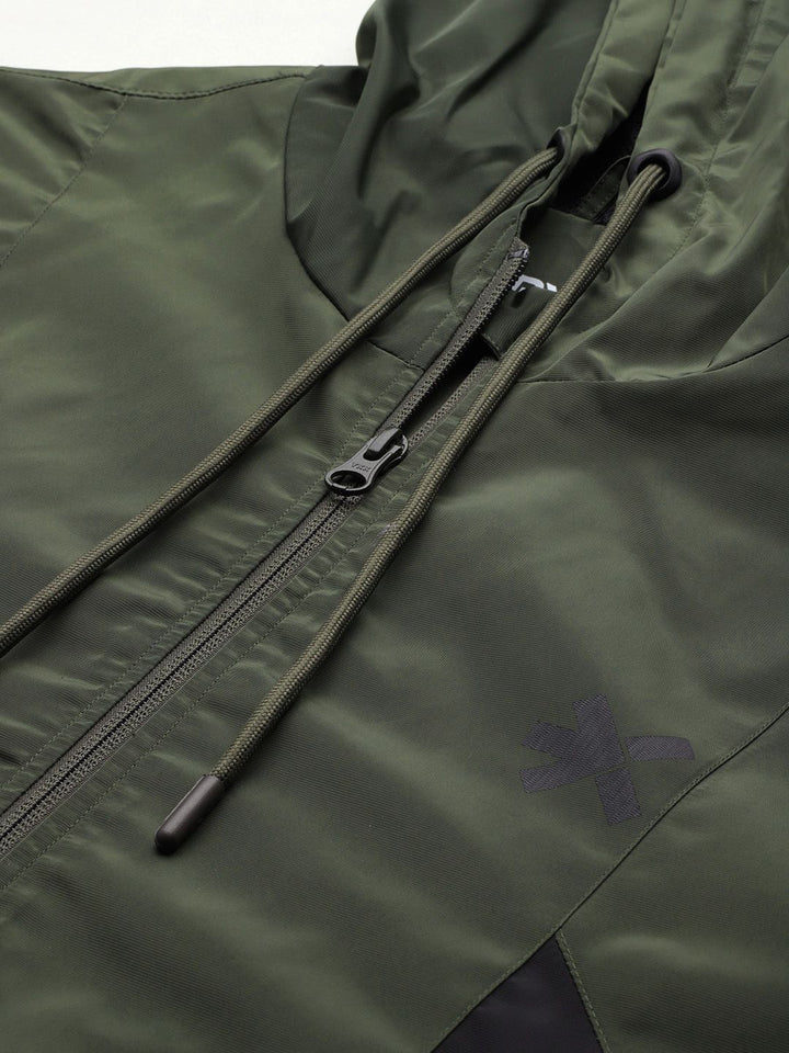 HRX by Hrithik Roshan Rapid-Dry Hooded Tailored Jacket