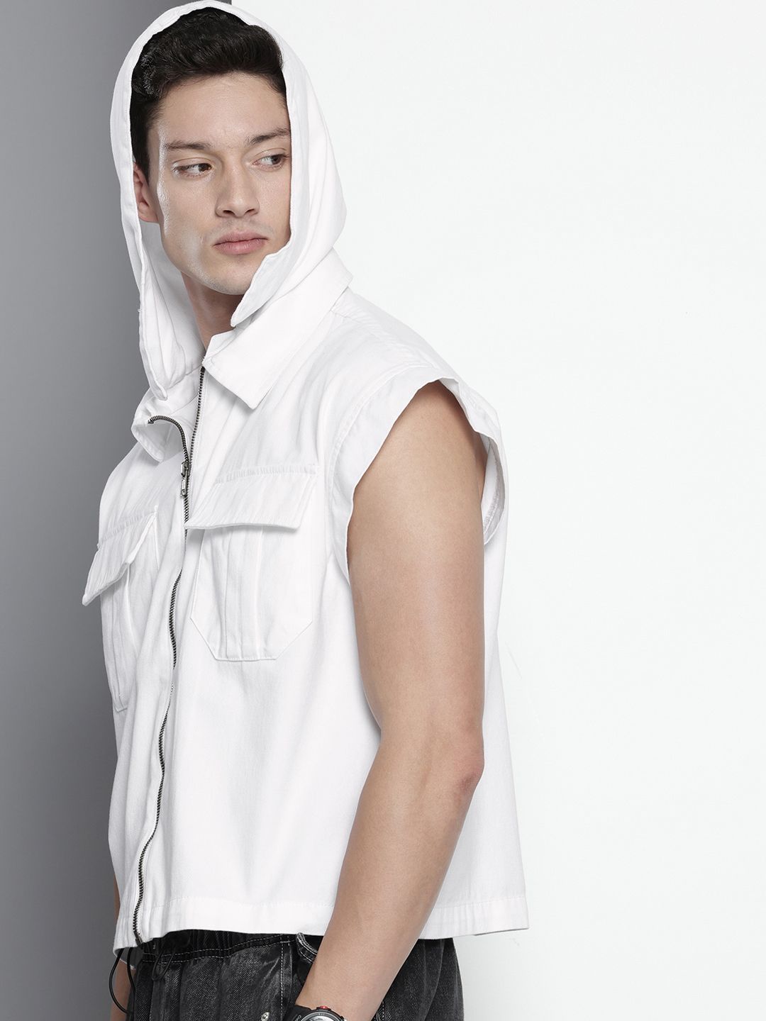 The Indian Garage Co Hooded Pure Cotton Casual Shirt