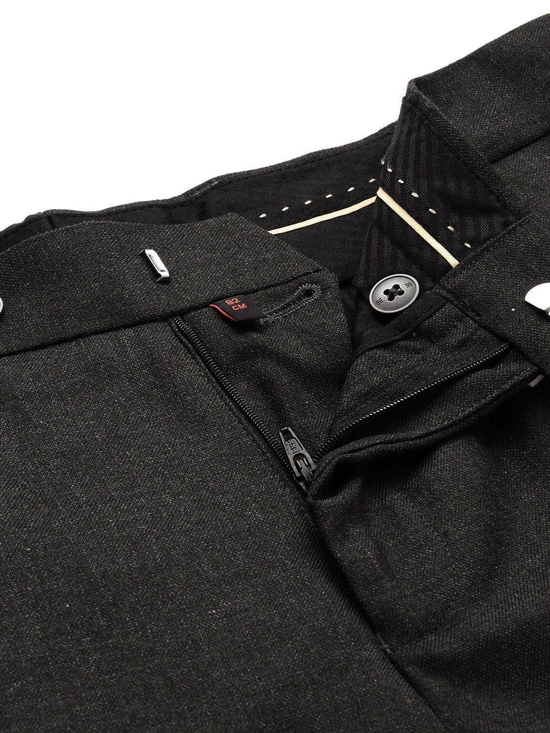 Raymond Men Mid-Rise Slim Fit Trousers