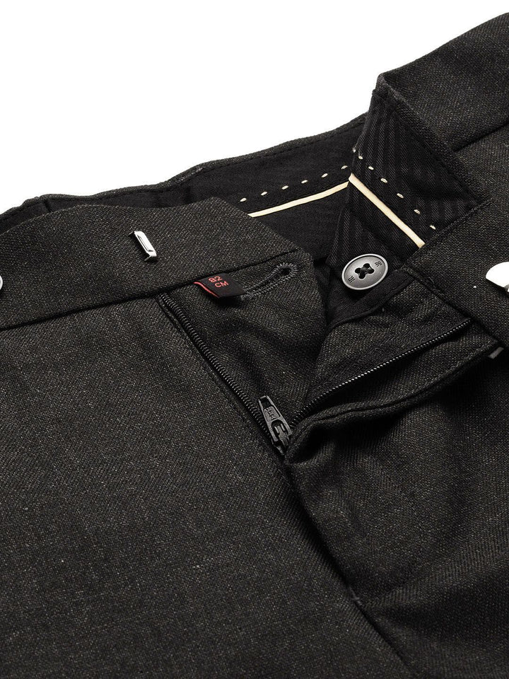 Raymond Men Mid-Rise Slim Fit Trousers