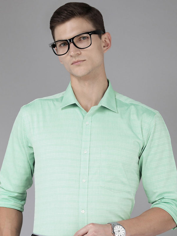 Park Avenue Slim Fit berjalur baju formal kapas tulen