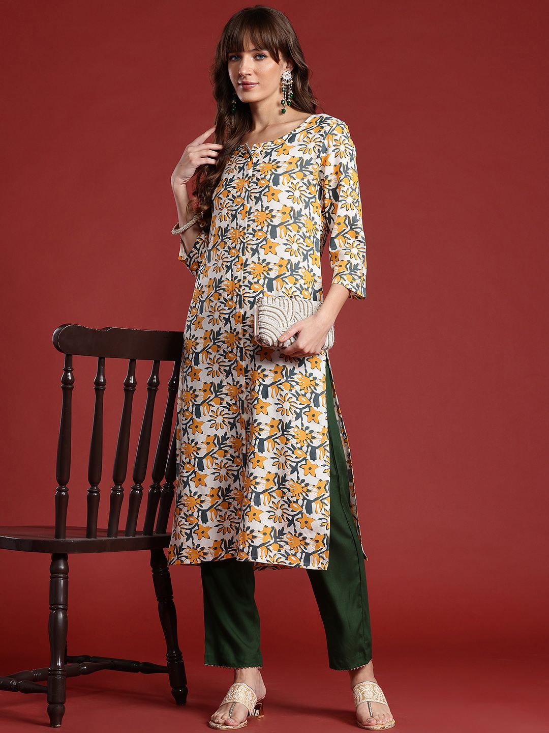 Anouk Floral Printed Kurta