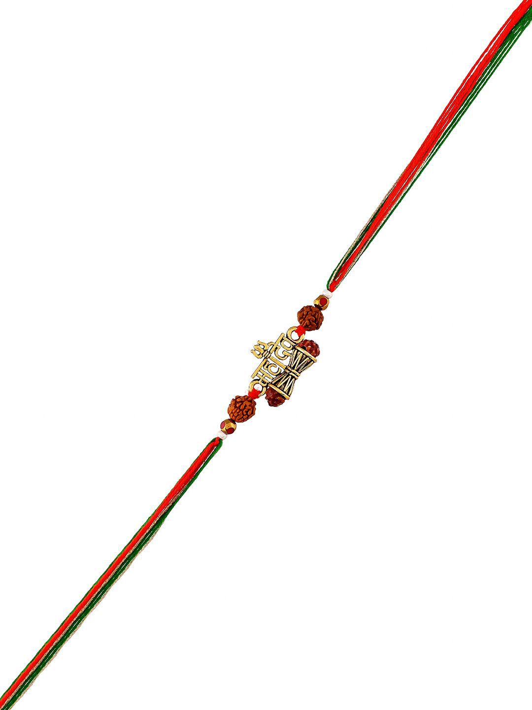 Voylla Men Lord Shiva Damru Motif Thread Rakhi