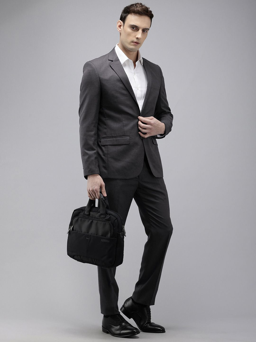 Park Avenue Super Slim Fit Notched Lapel Collar 2 Piece Formal Suit
