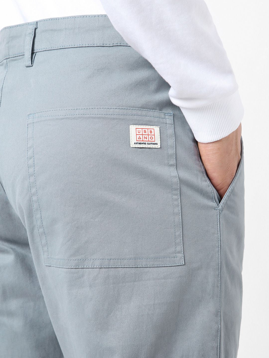 Urbano Fashion Men Regular Fit Solid Cargo Chino Pant with 6 Pockets Stretchable