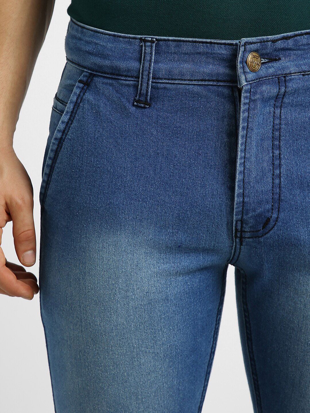 Urbano Fashion Men Mid-Rise Light Fade Stretchable Jeans