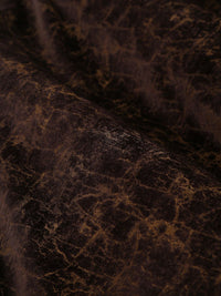 Cortina Brown Set of 2 Abstract Room Darkening Velvet Long Door Curtains
