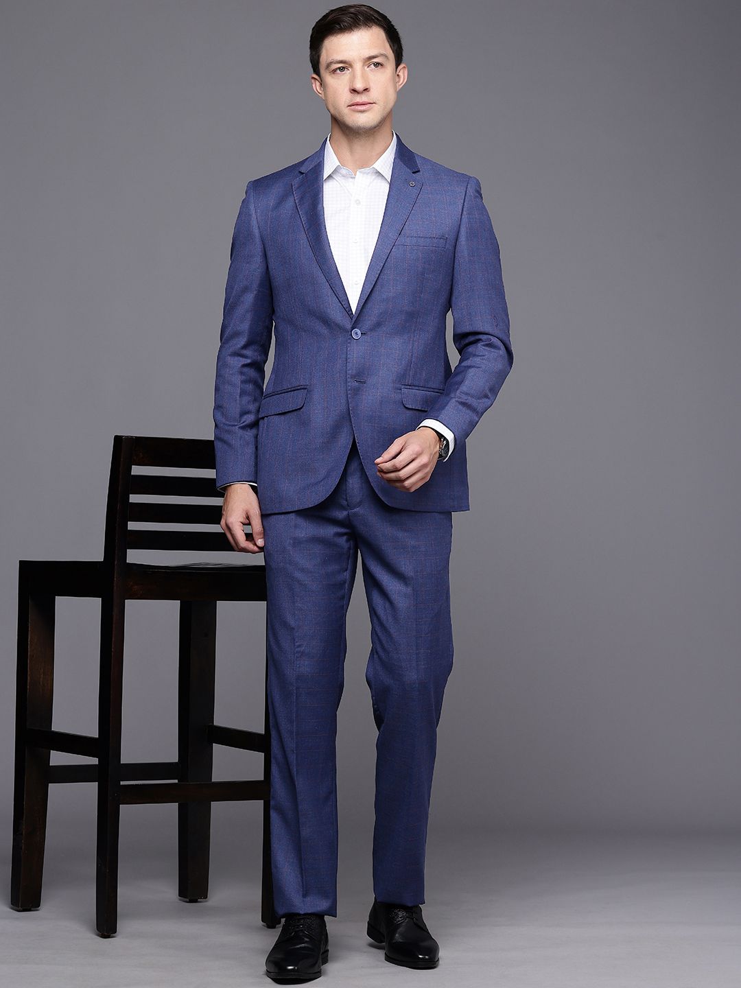 Raymond Self Design Contemporary Fit 2 Piece Formal Suit