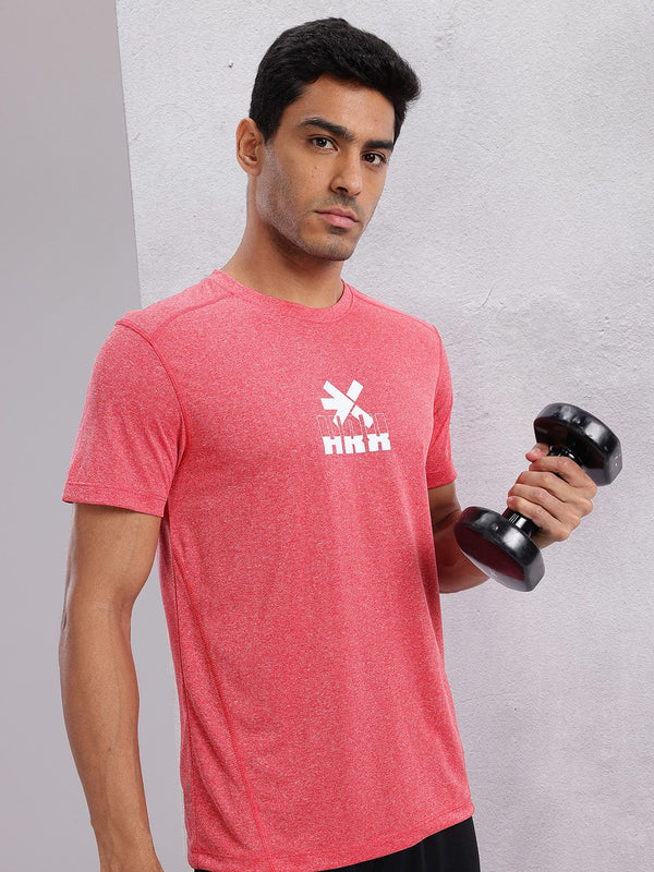 HRX by Hrithik Roshan Men Brand Logo Printed Rapid-Dry Training T-shirt