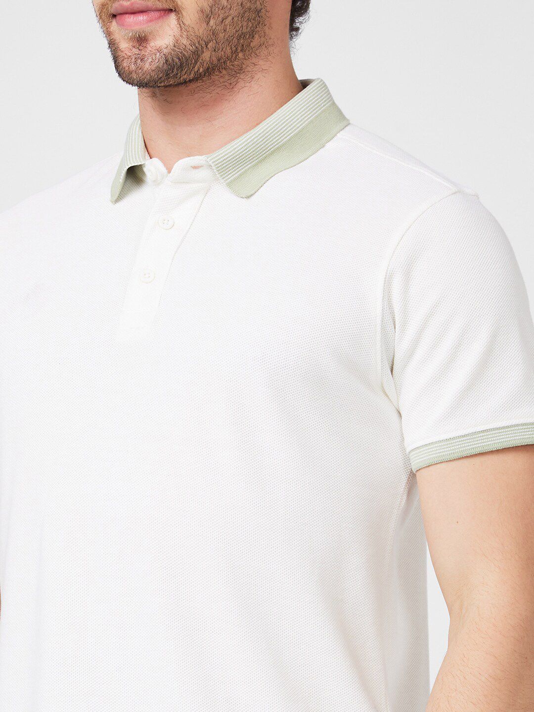 SPYKAR Polo Collar Short Sleeves Slim Fit T-shirt