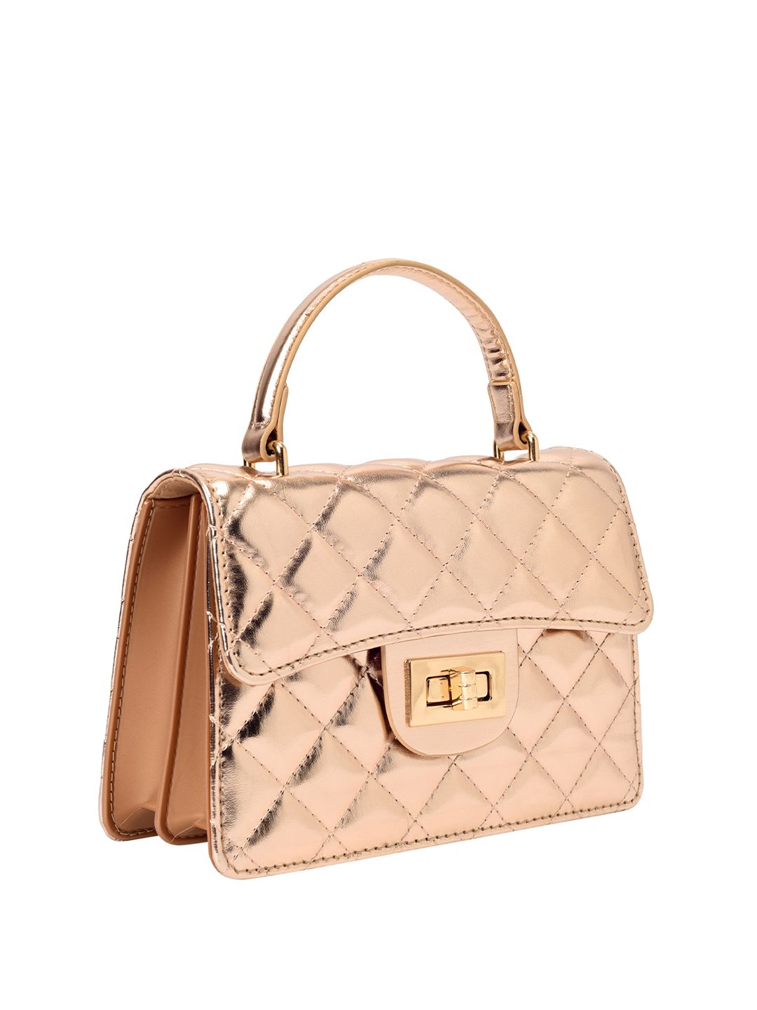 Lino Perros Quilted Structured Satchel Bag