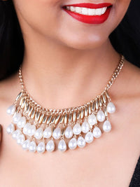 VOGUE PANASH Brass Gold-Plated Necklace