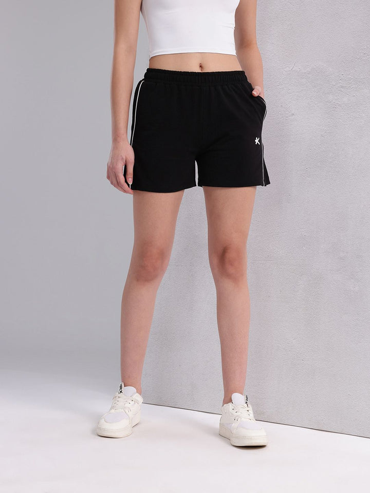 HRX by Hrithik Roshan Women Paneled Detail Lifestyle Shorts