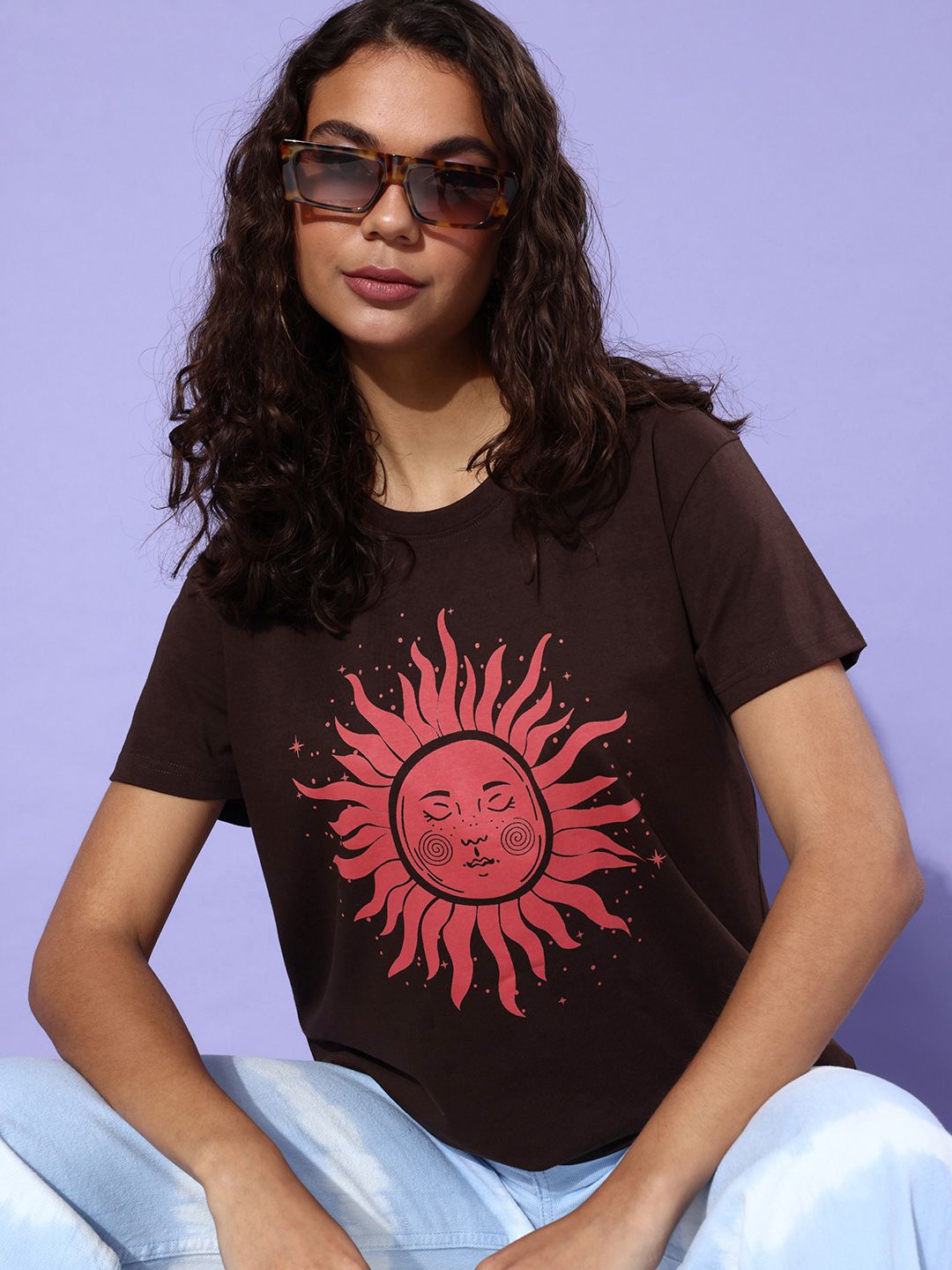 DILLINGER Women Printed Pure Cotton Boxy T-shirt