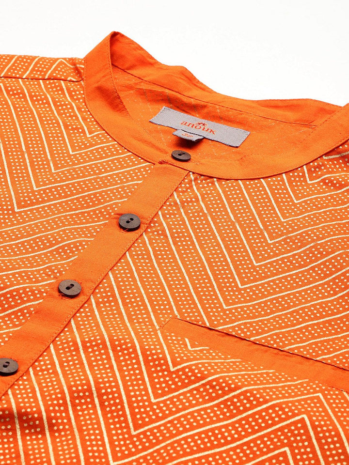 Anouk Chevron Printed Kurta