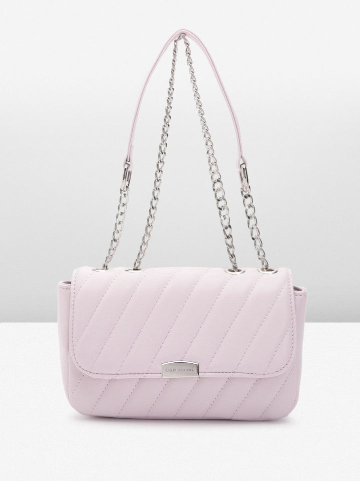 Lino Perros Structured Sling Bag with Quilted Detail