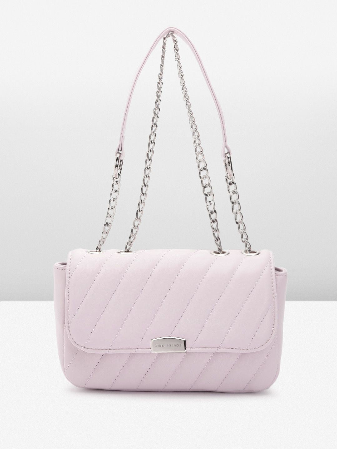 Lino Perros Structured Sling Bag with Quilted Detail