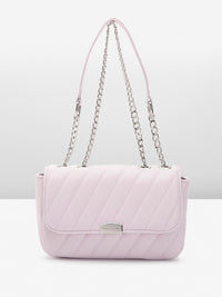 Lino Perros Structured Sling Bag with Quilted Detail