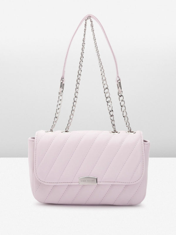 Lino Perros Structured Sling Bag with Quilted Detail
