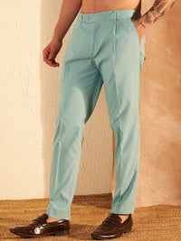 DENNISON Men Smart Tapered Fit Easy Wash Trousers