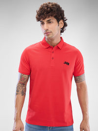 SPYKAR Men Polo Collar Solid Slim Fit T-Shirt