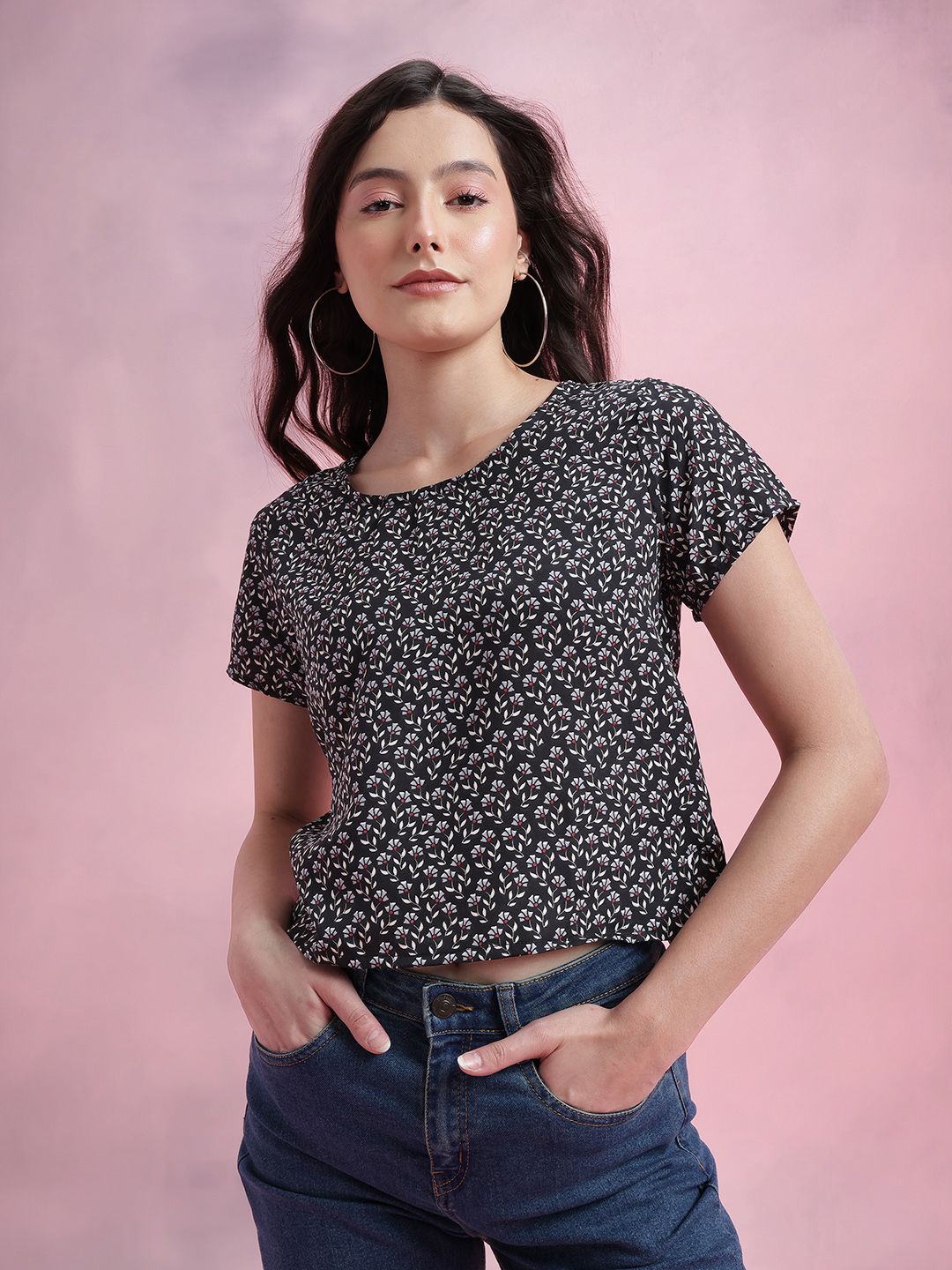DressBerry Floral Print Top