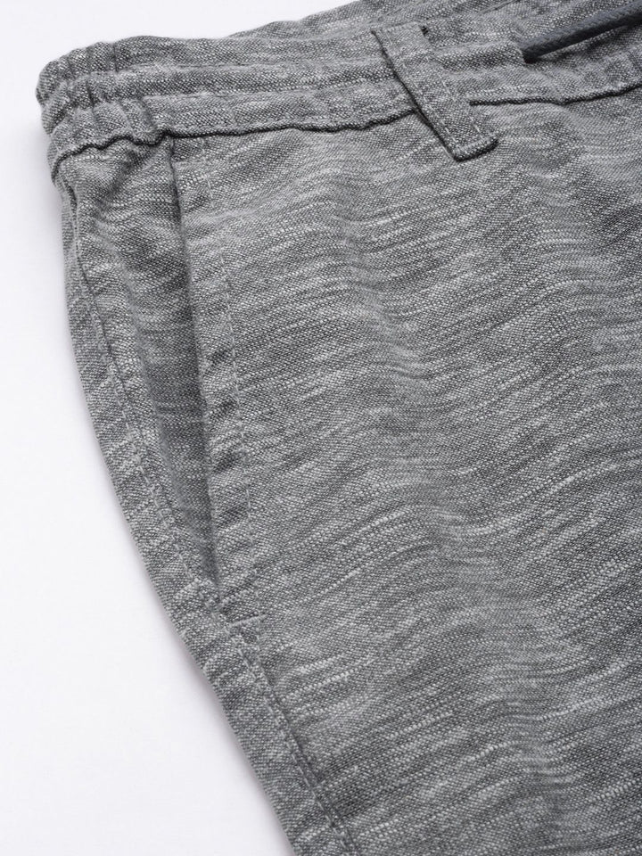 The Indian Garage Co Men Grey Joggers Trousers