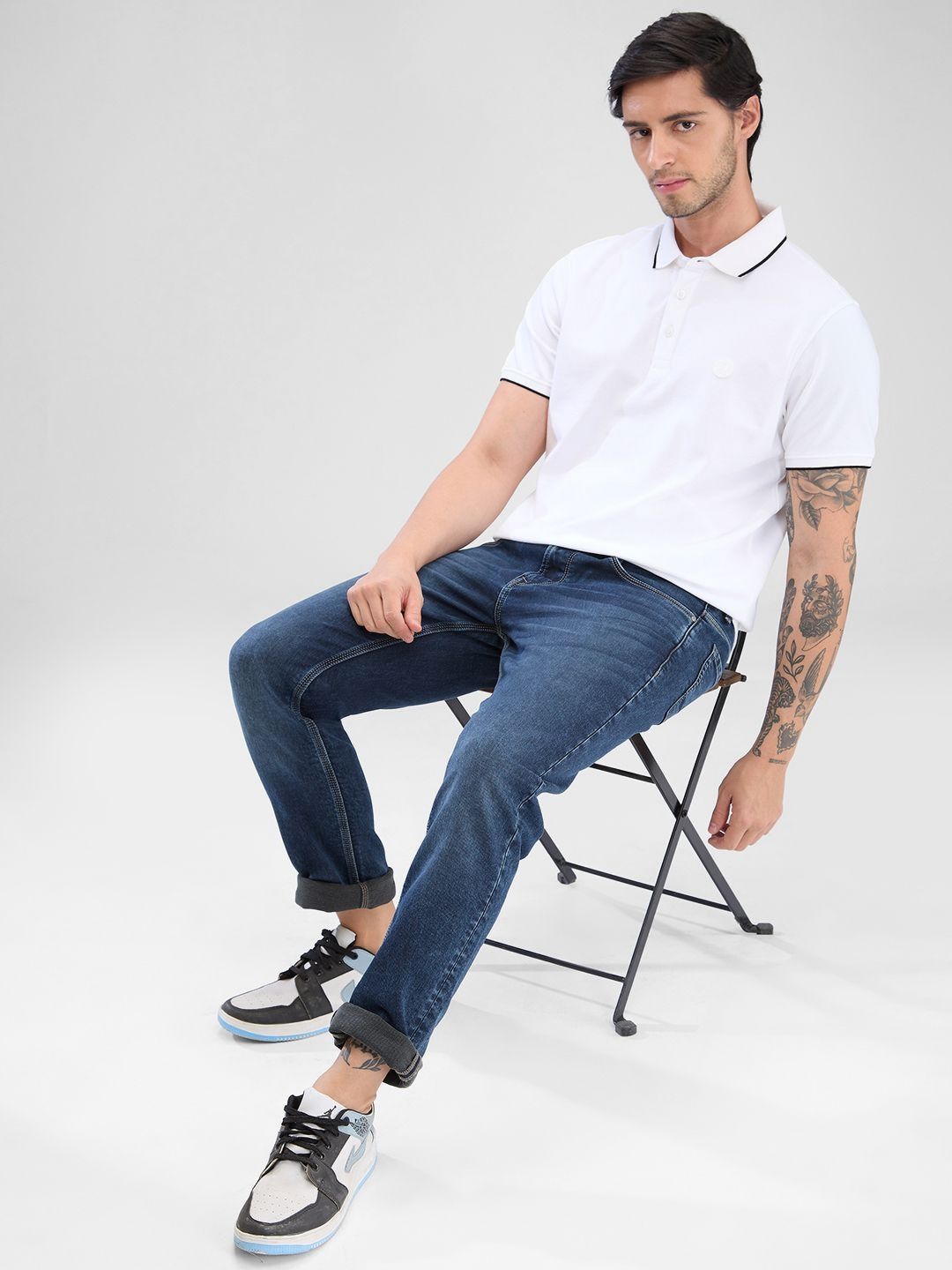 T-Shirt Slim Lelaki Lelaki Spykar Men
