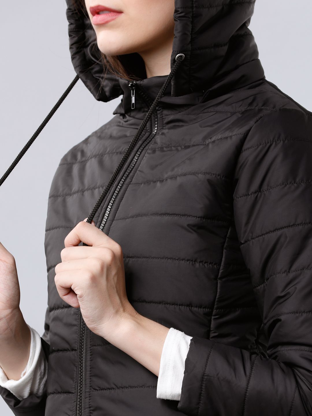 Tokyo Talkies Women Black Solid Jacket
