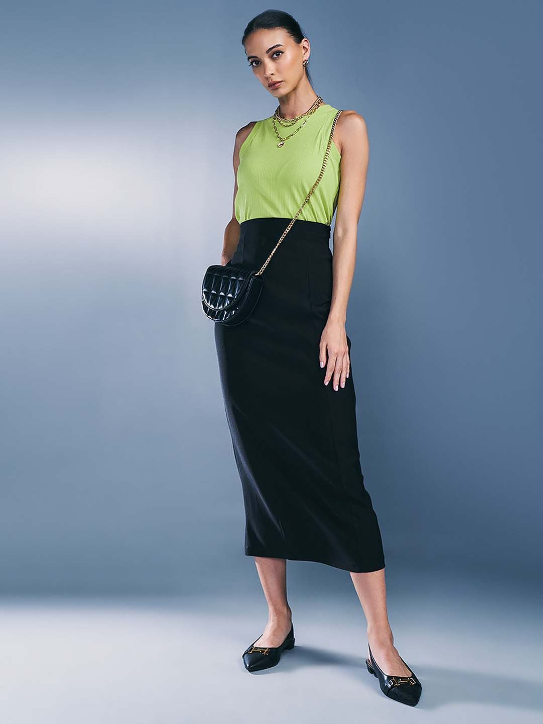 AND Striped Sleeveless Cotton Top