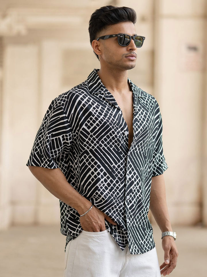 Powerlook Men Opaque Printed Casual Shirt