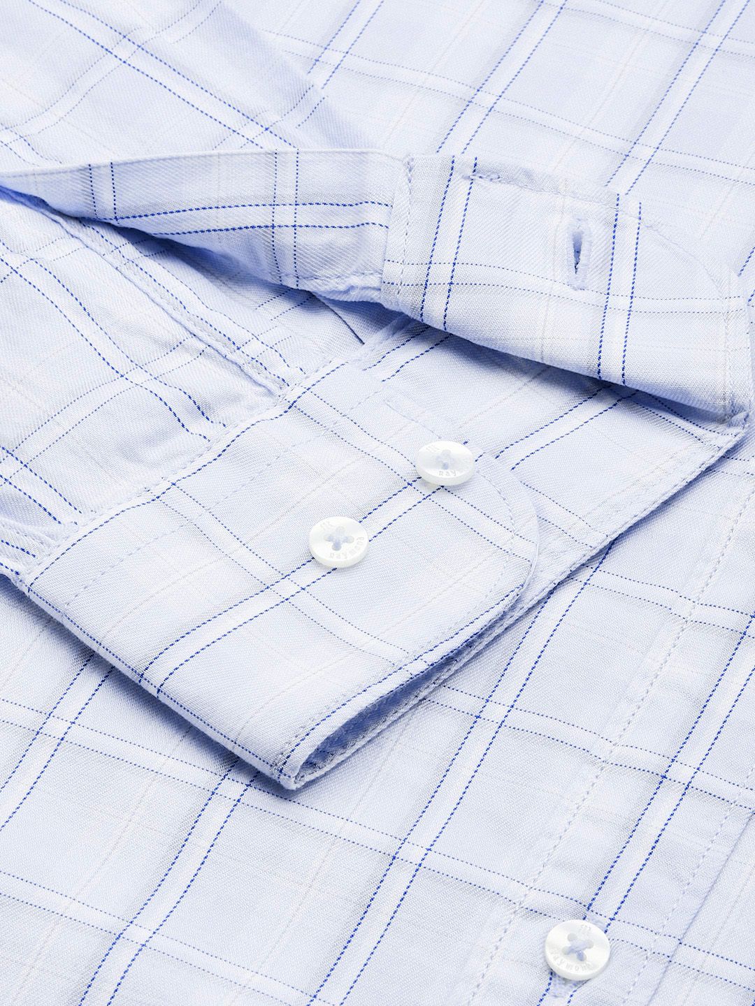 Raymond Pure Cotton Slim Fit Checked Casual Shirt