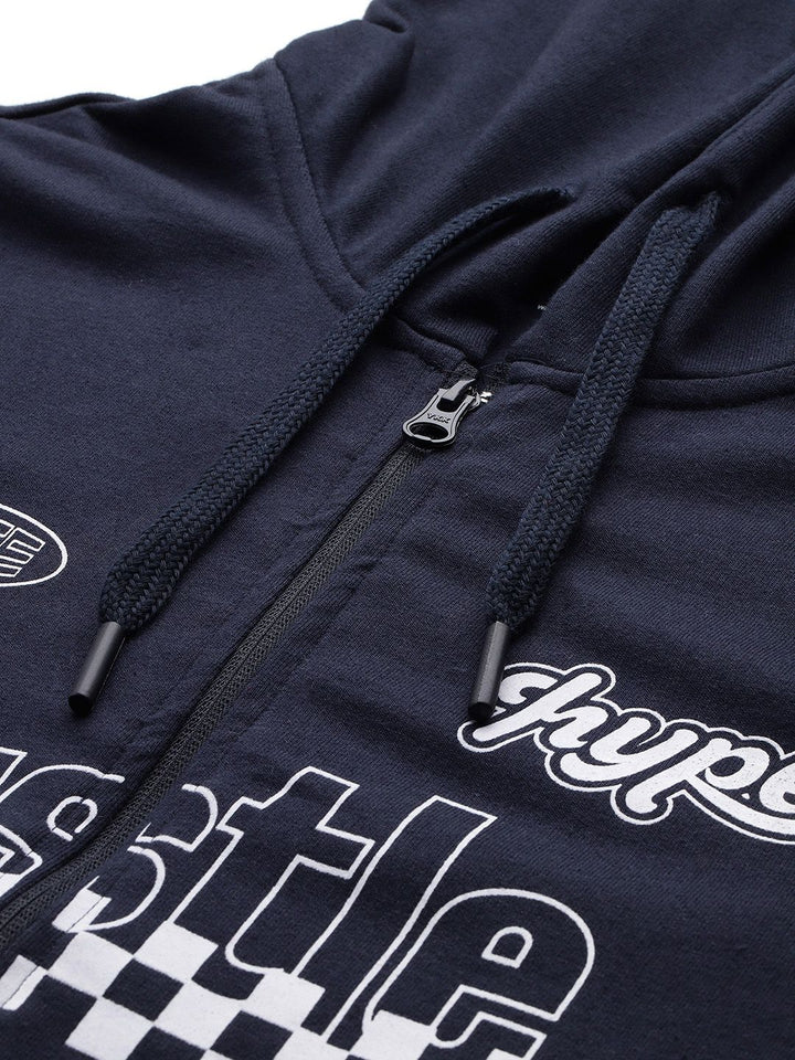 HRX by Hrithik Roshan Typography Moto Printed Hooded Sweatshirt