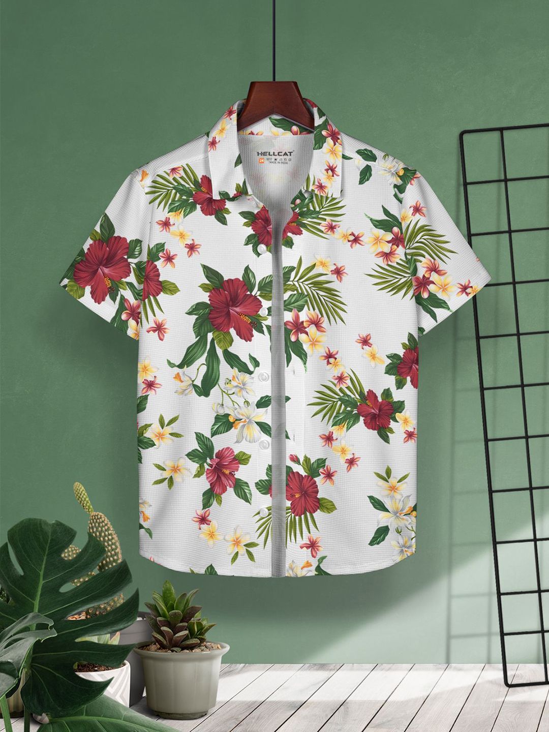 HELLCAT Boys Pack of 2 Cotton Conversational Opaque Printed Casual Shirt