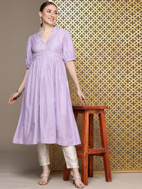 House of Pataudi Jashn Yoke Design Thread Work Floral Kurta
