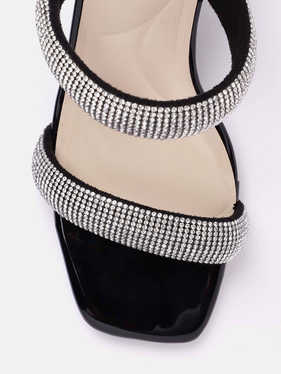 Lino Perros Women Rhinestones Embellished Slim Heels