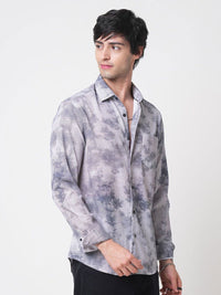 VASTRADO Men Classic Slim Fit Opaque Printed Casual Shirt
