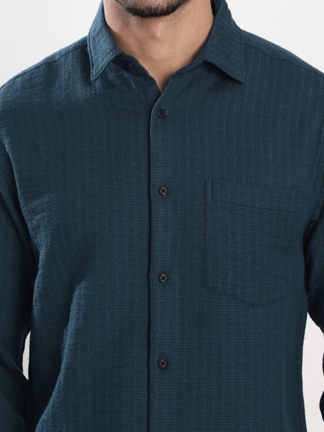 Bene Kleed Regular Fit Textured Casual Shirt