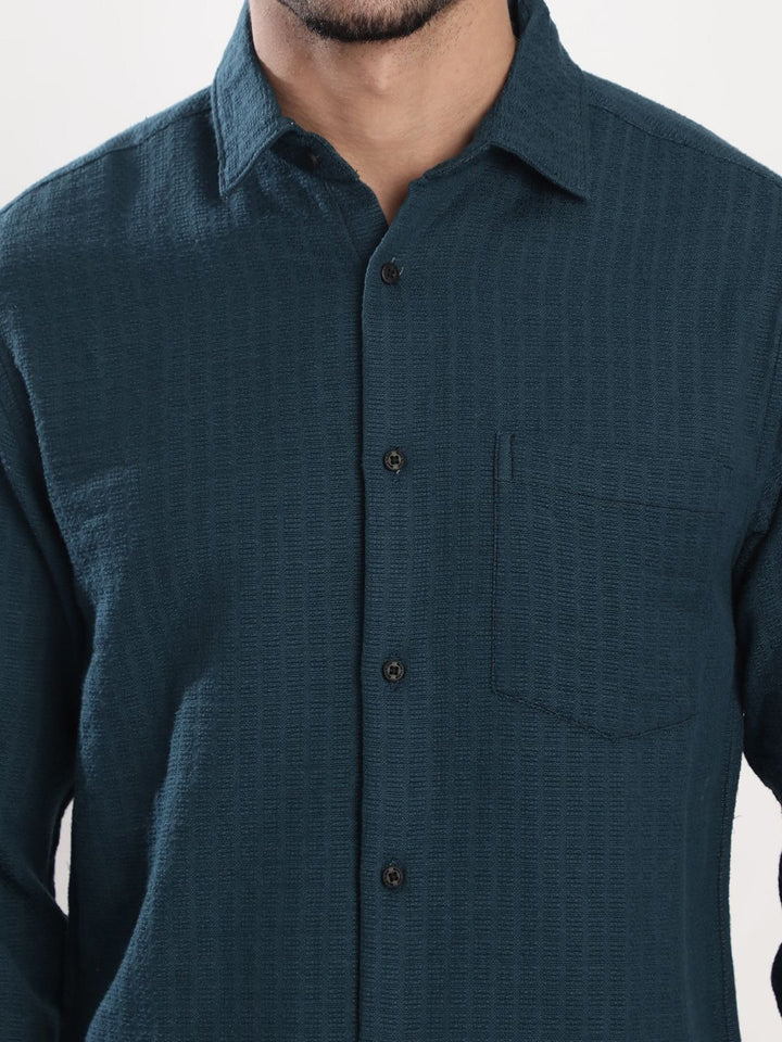 Bene Kleed Regular Fit Textured Casual Shirt