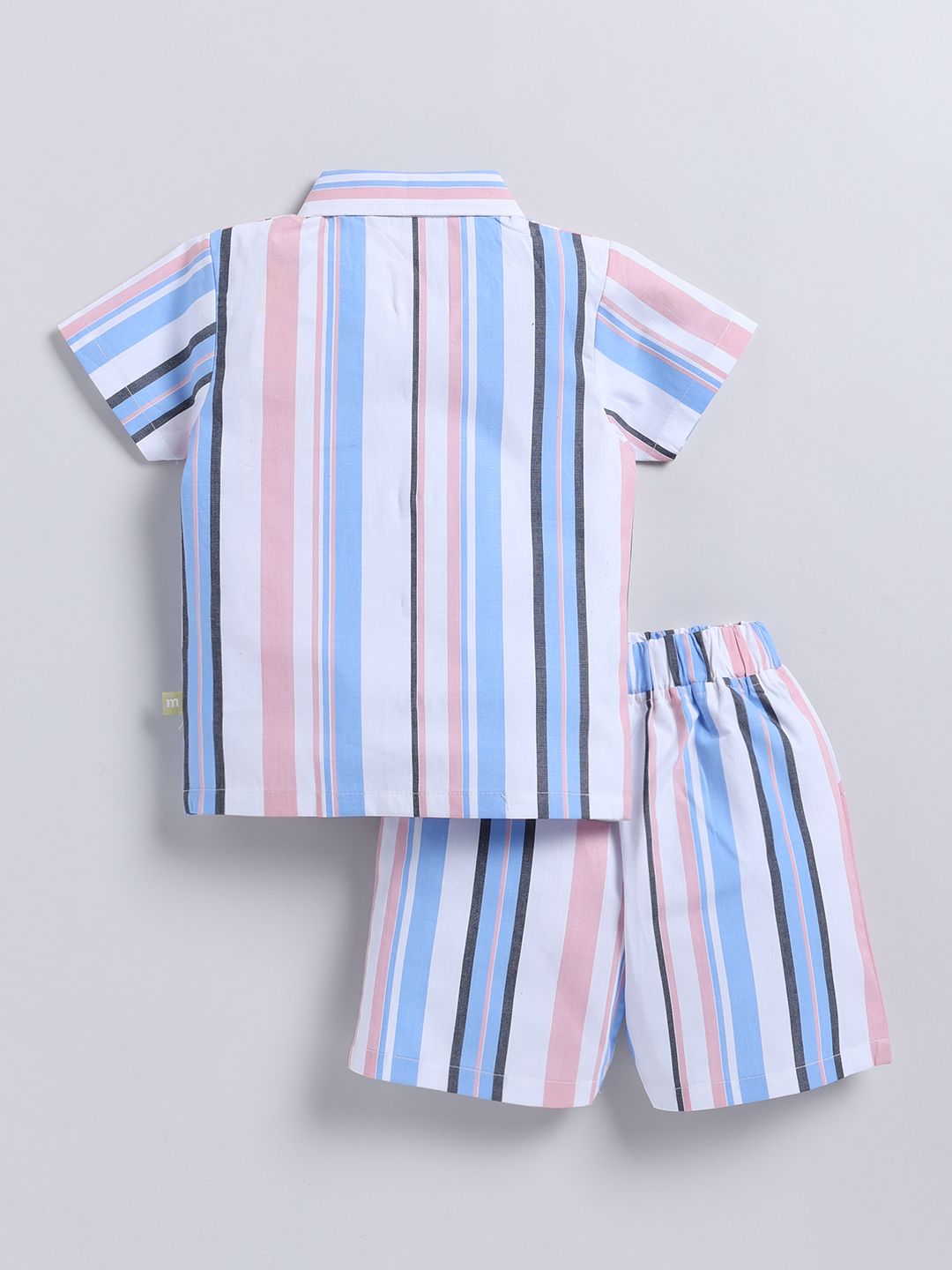 Moms Love Infant Boys Striped Pure Cotton Clothing Set