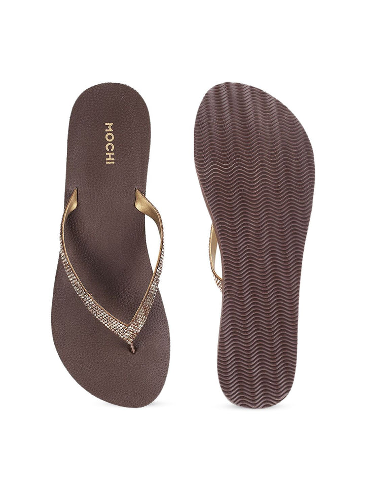 Mochi Embellished Open Toe Wedges